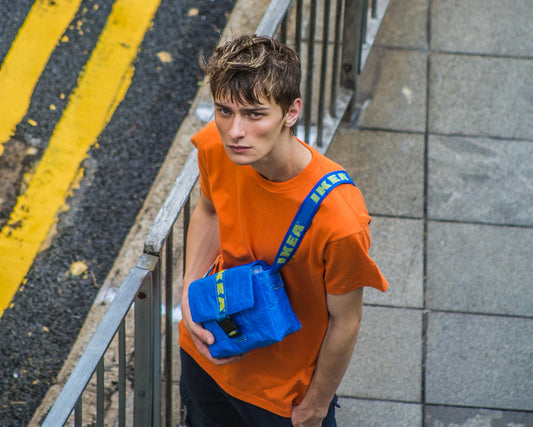 Toson, Transformed Frakta Small Shoulder Bag, inspired by IKEA classic Frakta