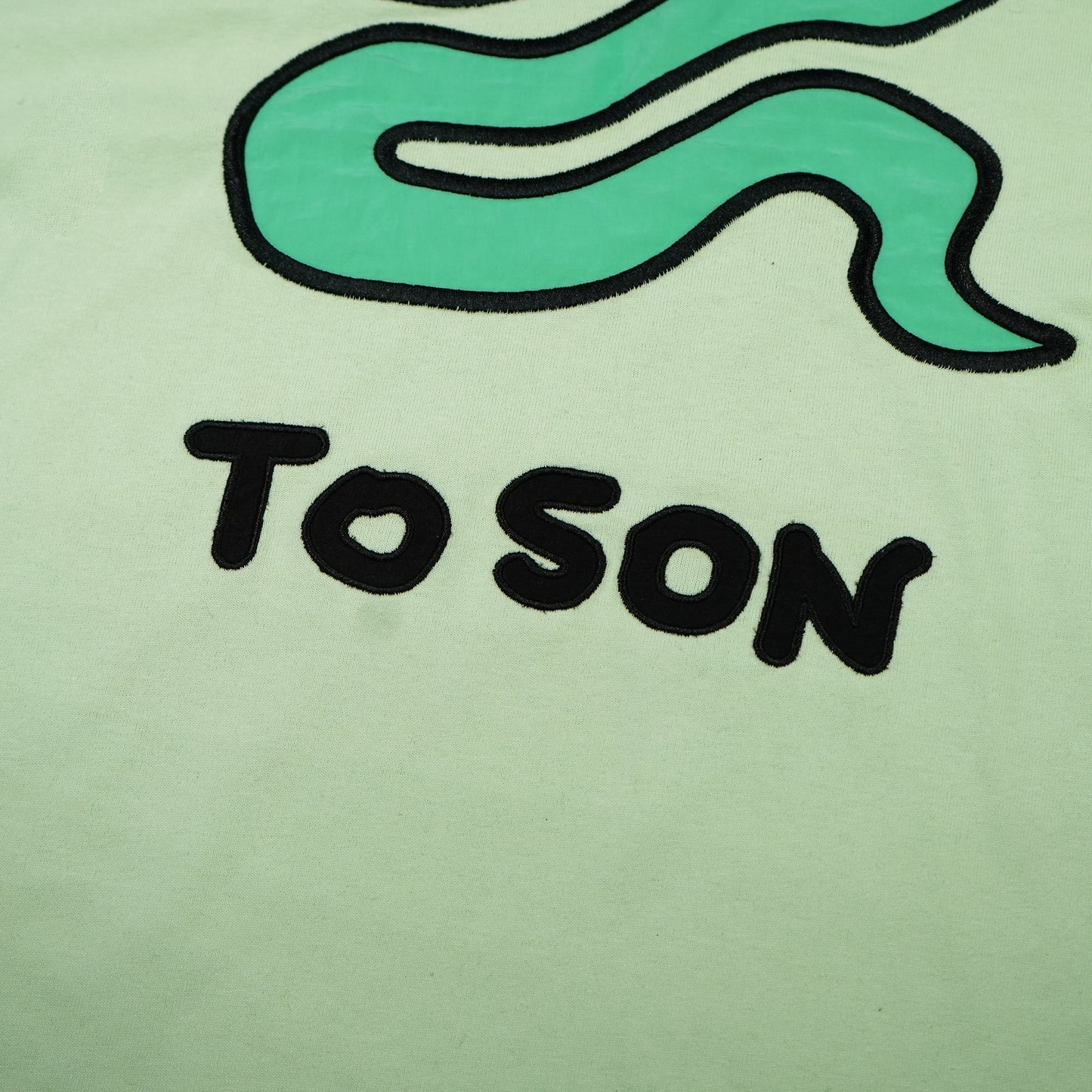 "HISSSS" Green Snake Patchwork T-shirt
