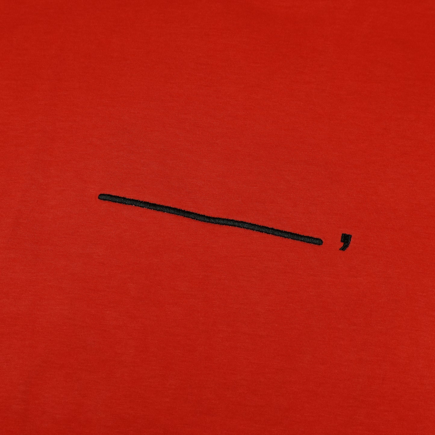 "MANEKI" Neko Patchwork T-shirt - Festive Red