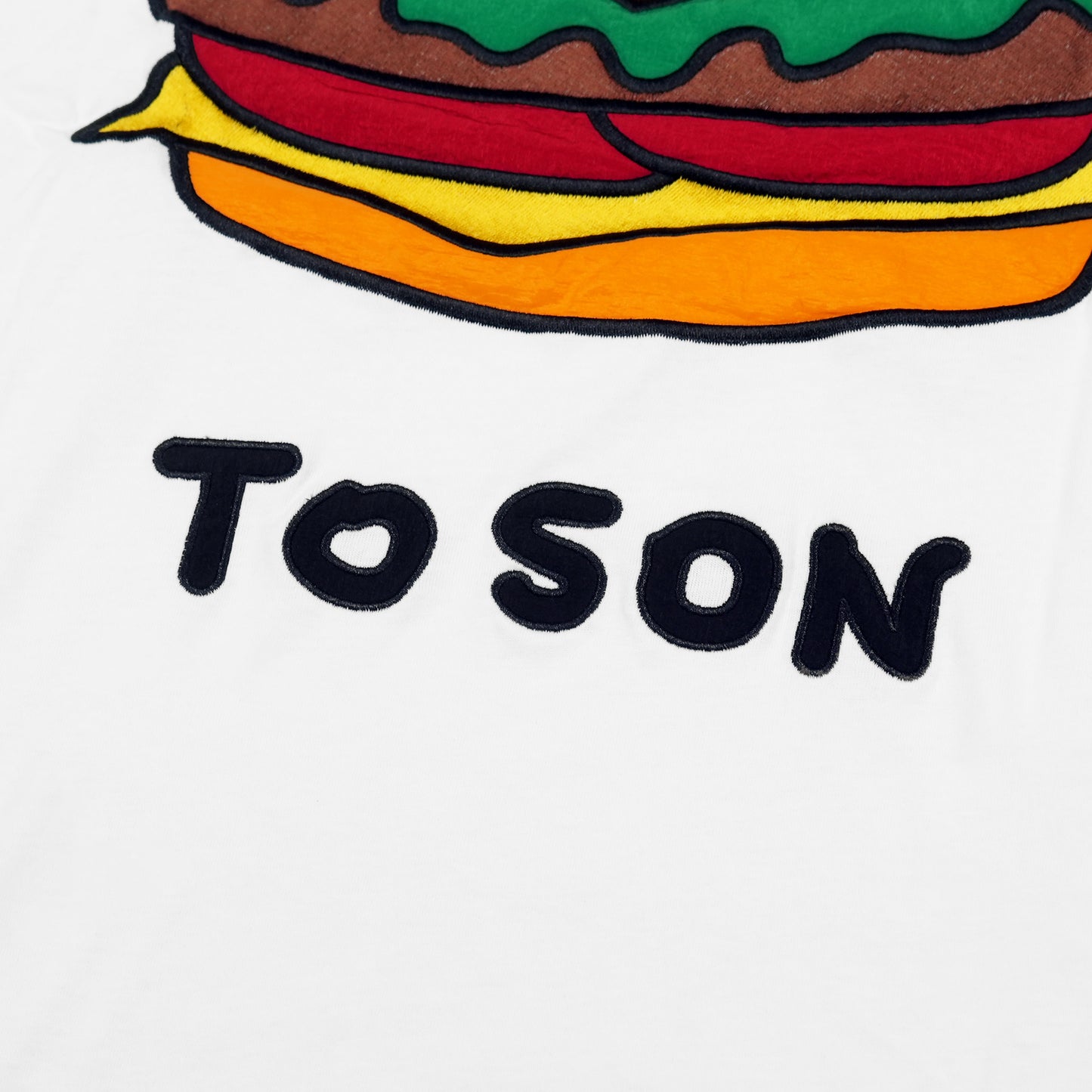 Toson, "Daruma" Patchwork T-shirt