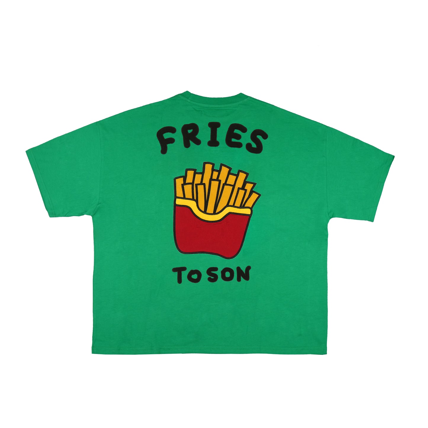Toson, "Fries" Patchwork T-shirt