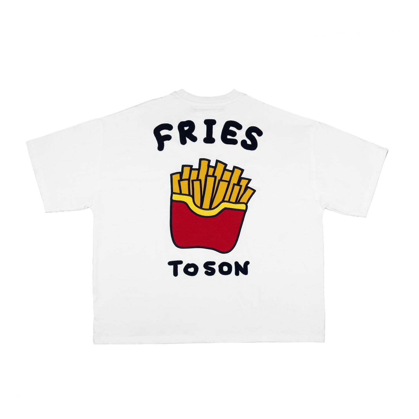 Toson, "Fries" Patchwork T-shirt