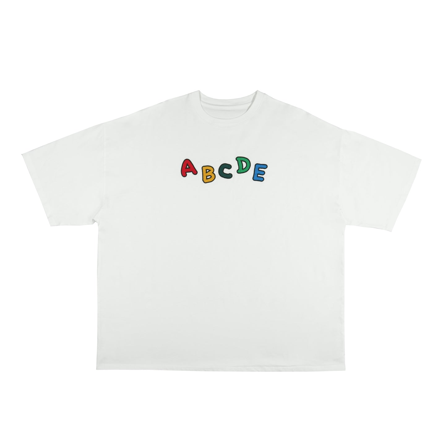 Toson, "ABCDE" Patchwork T-shirt