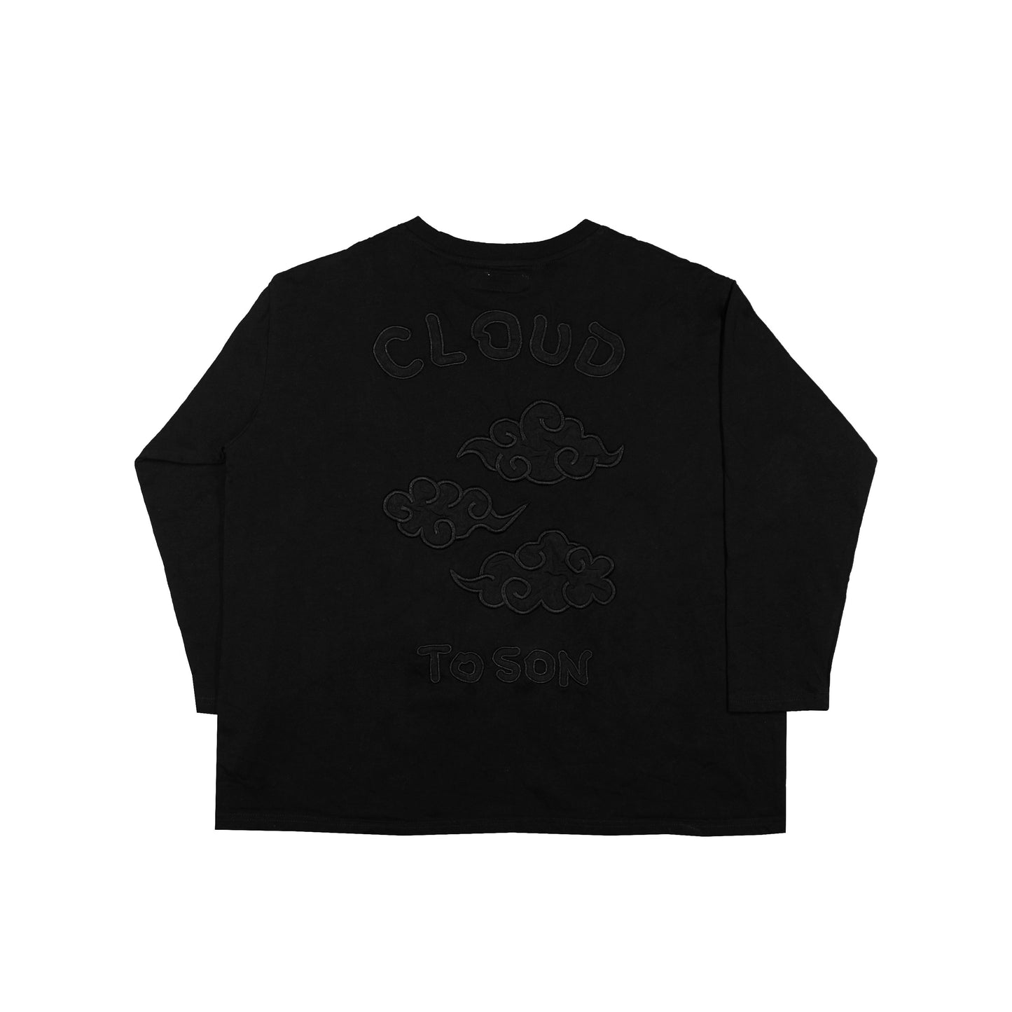 Toson, Copy of "Double Black Flower" Patchwork T-shirt