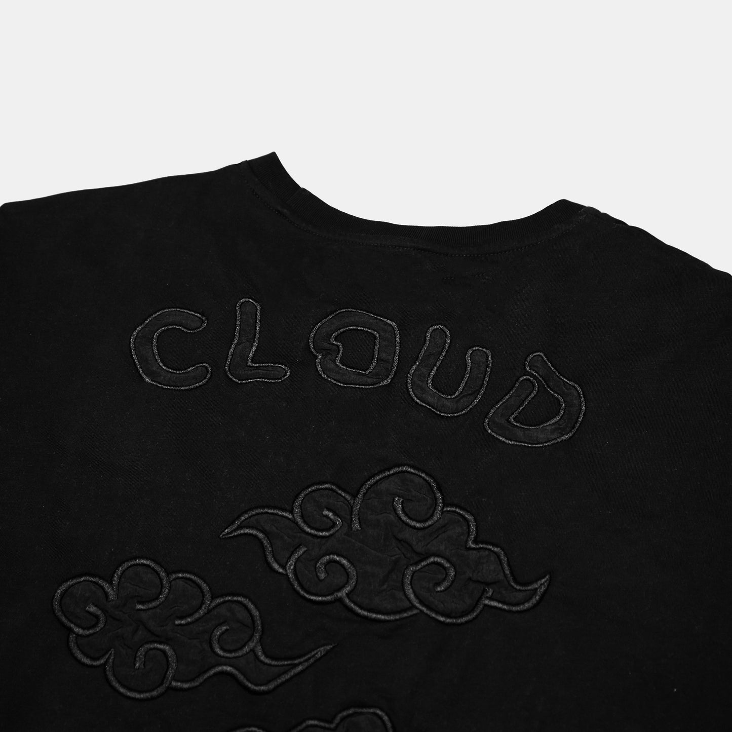 Toson, Copy of "Double Black Flower" Patchwork T-shirt