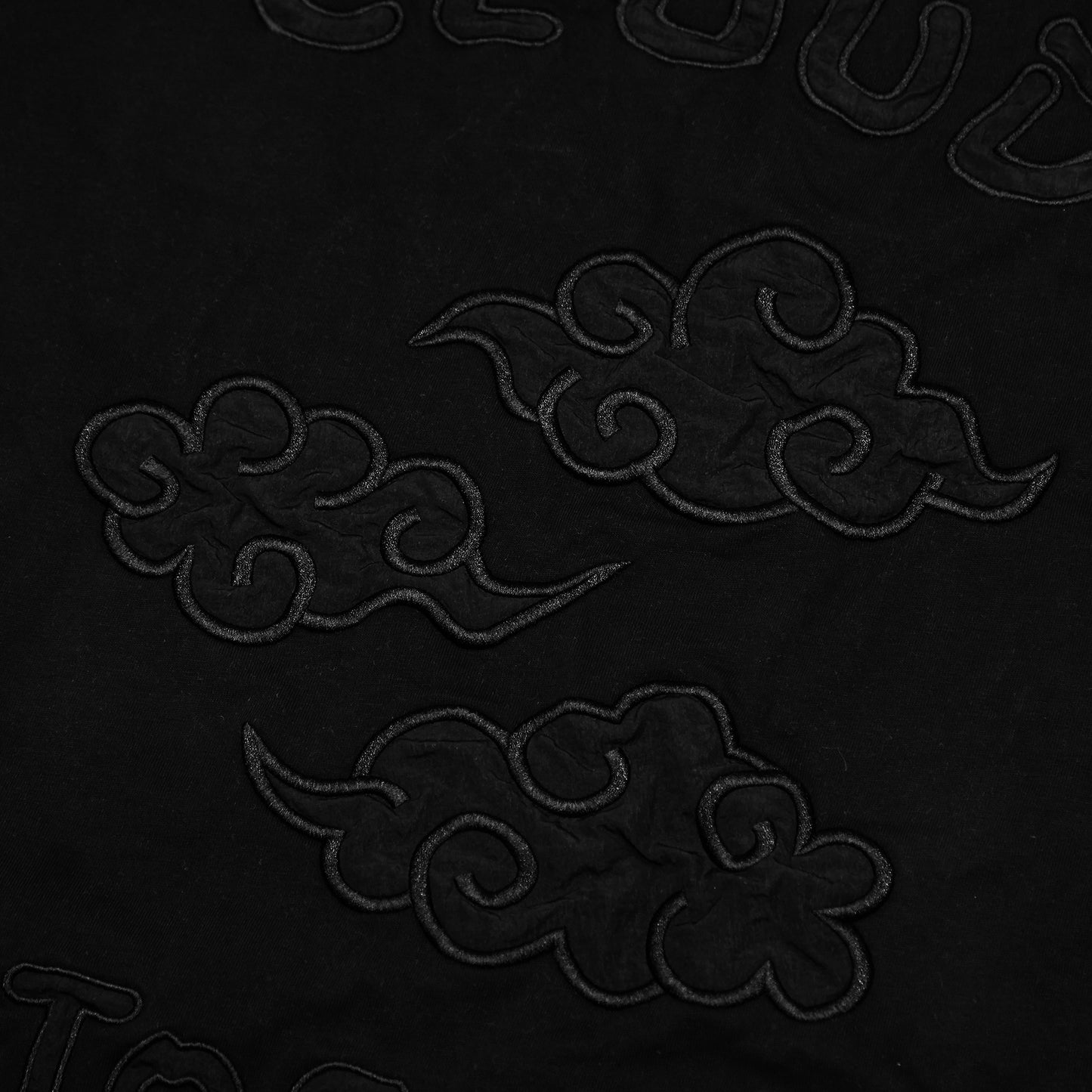 Toson, Copy of "Double Black Flower" Patchwork T-shirt