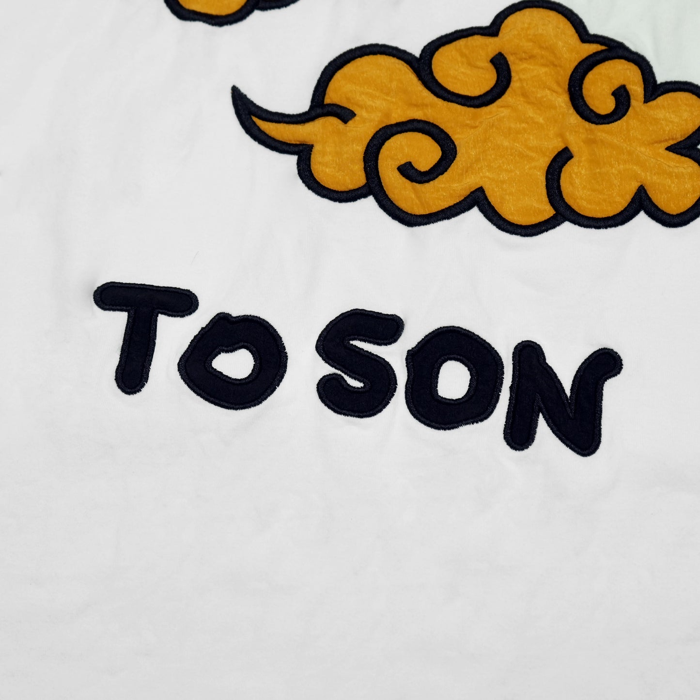 Toson, "Cloud" Patchwork Long Sleeve T-shirt - White