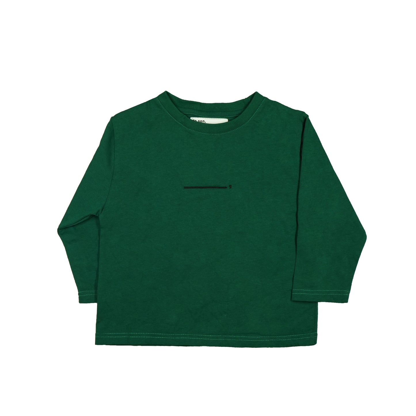 Toson, Kid - "Dinosaur" Patchwork Long Sleeve T-shirt - Green