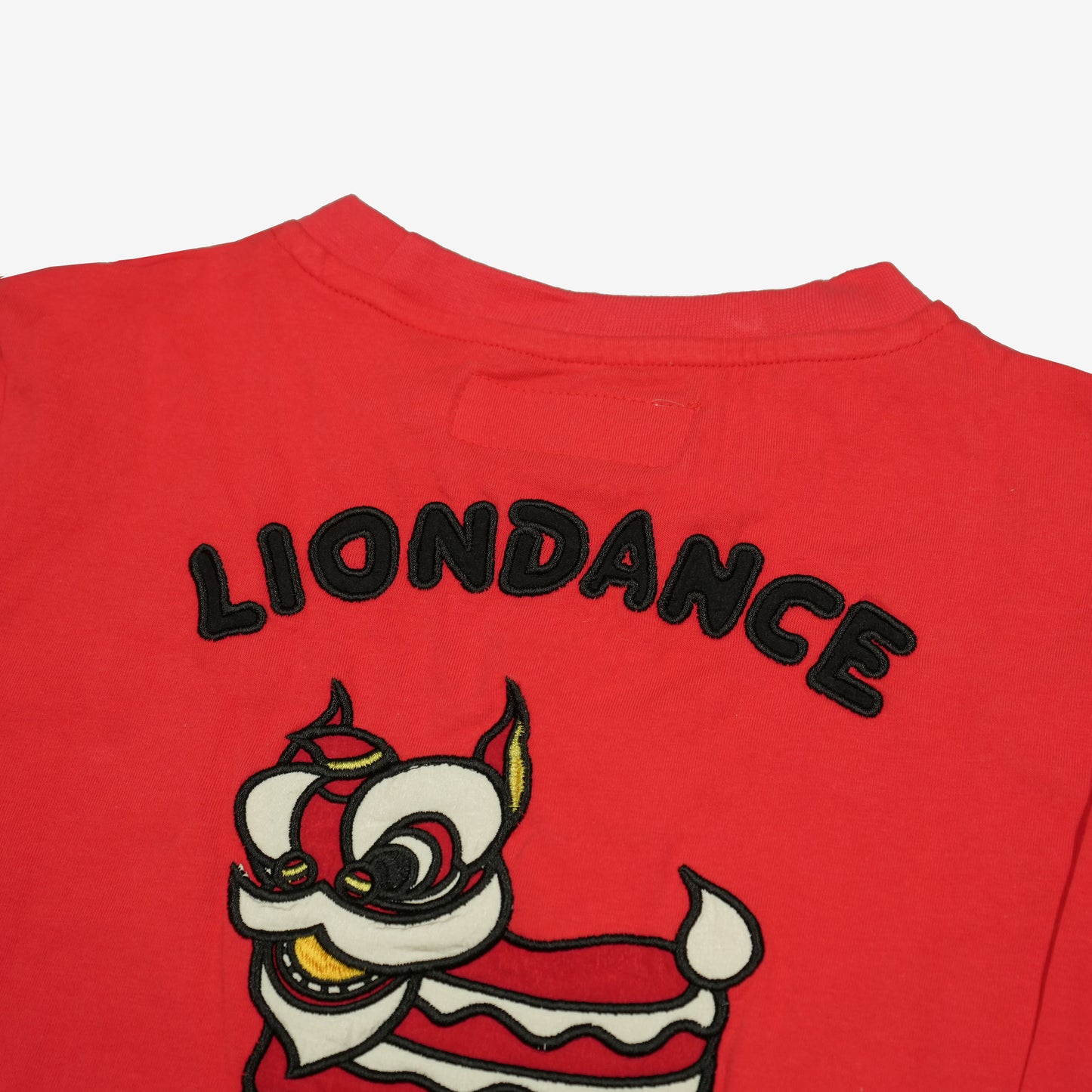 Toson, Kid - "LionDance" Patchwork Long Sleeve T-shirt - Red