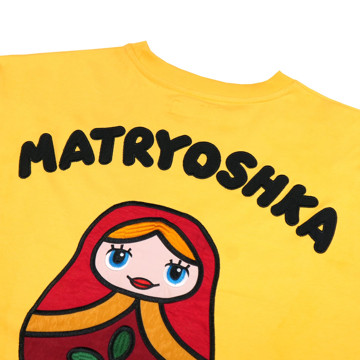 Toson, "Matryoshka" Patchwork T-shirt - Yellow