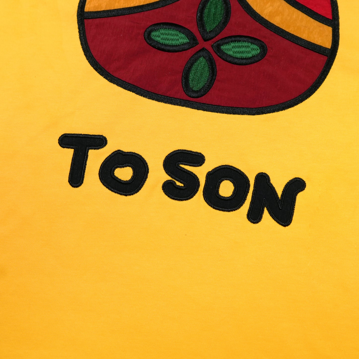 Toson, "Matryoshka" Patchwork T-shirt - Yellow
