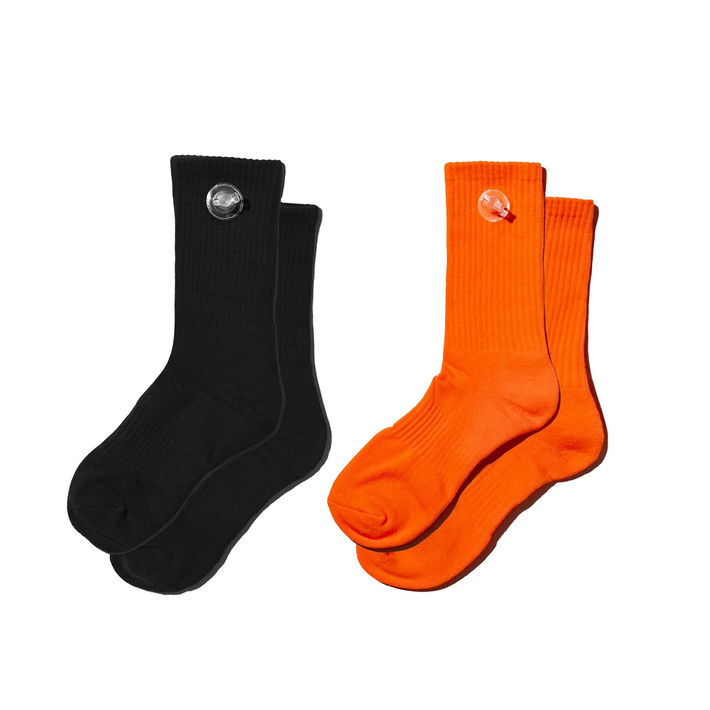 Toson, Inflatable Socks 2 Pack in Black + Orange