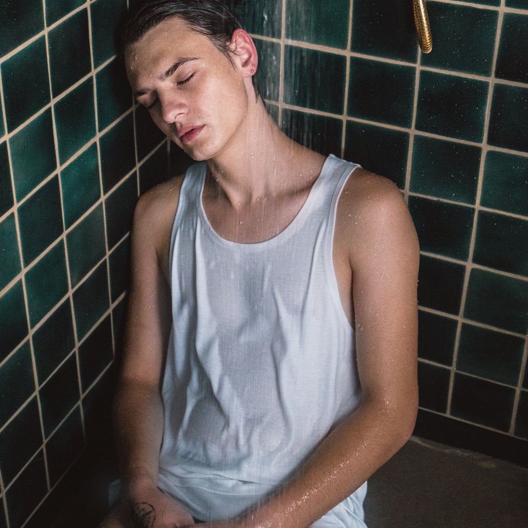 White Cotton Organic Vest