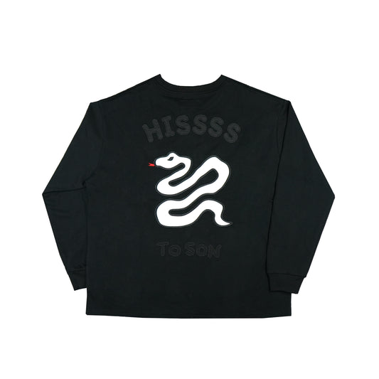 "HISSSS" White Snake Patchwork T-shirt