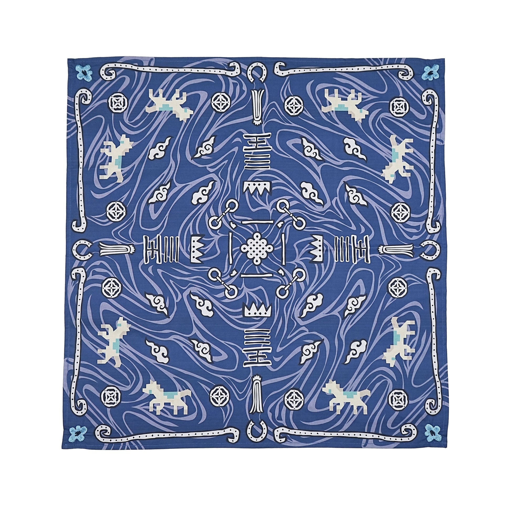Toson, Blooming Gallop Bandana - Navy