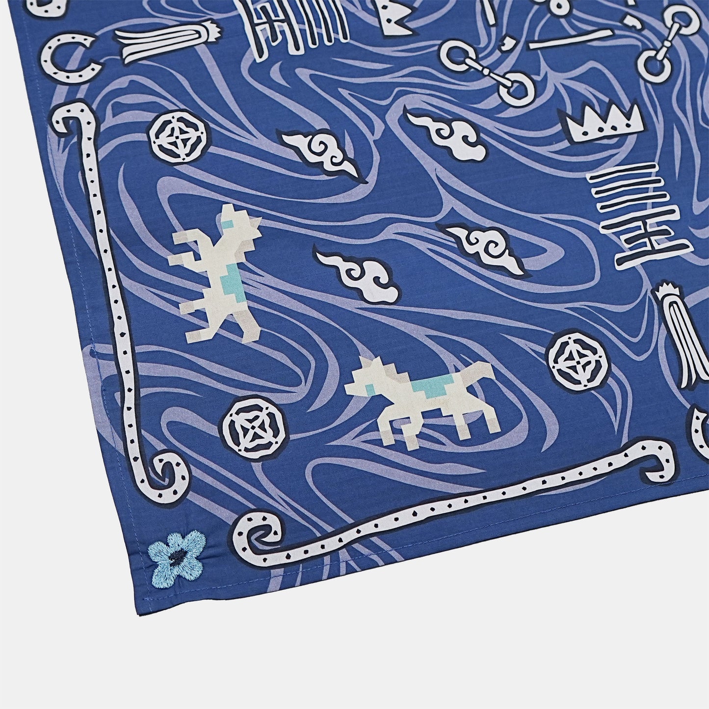 Toson, Blooming Gallop Bandana - Navy