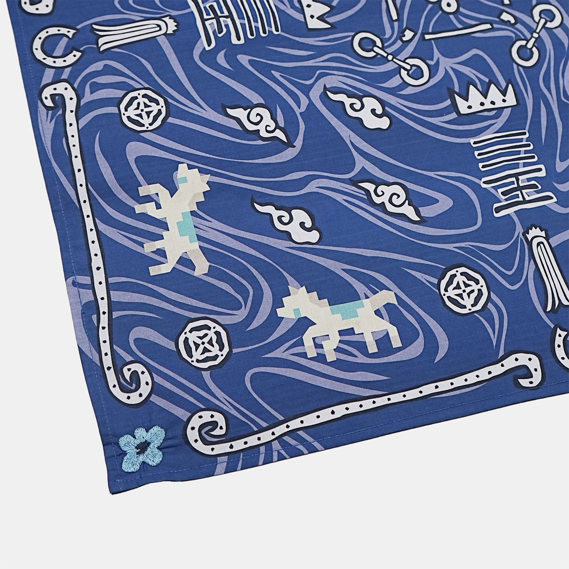 Toson, Blooming Gallop Bandana - Navy