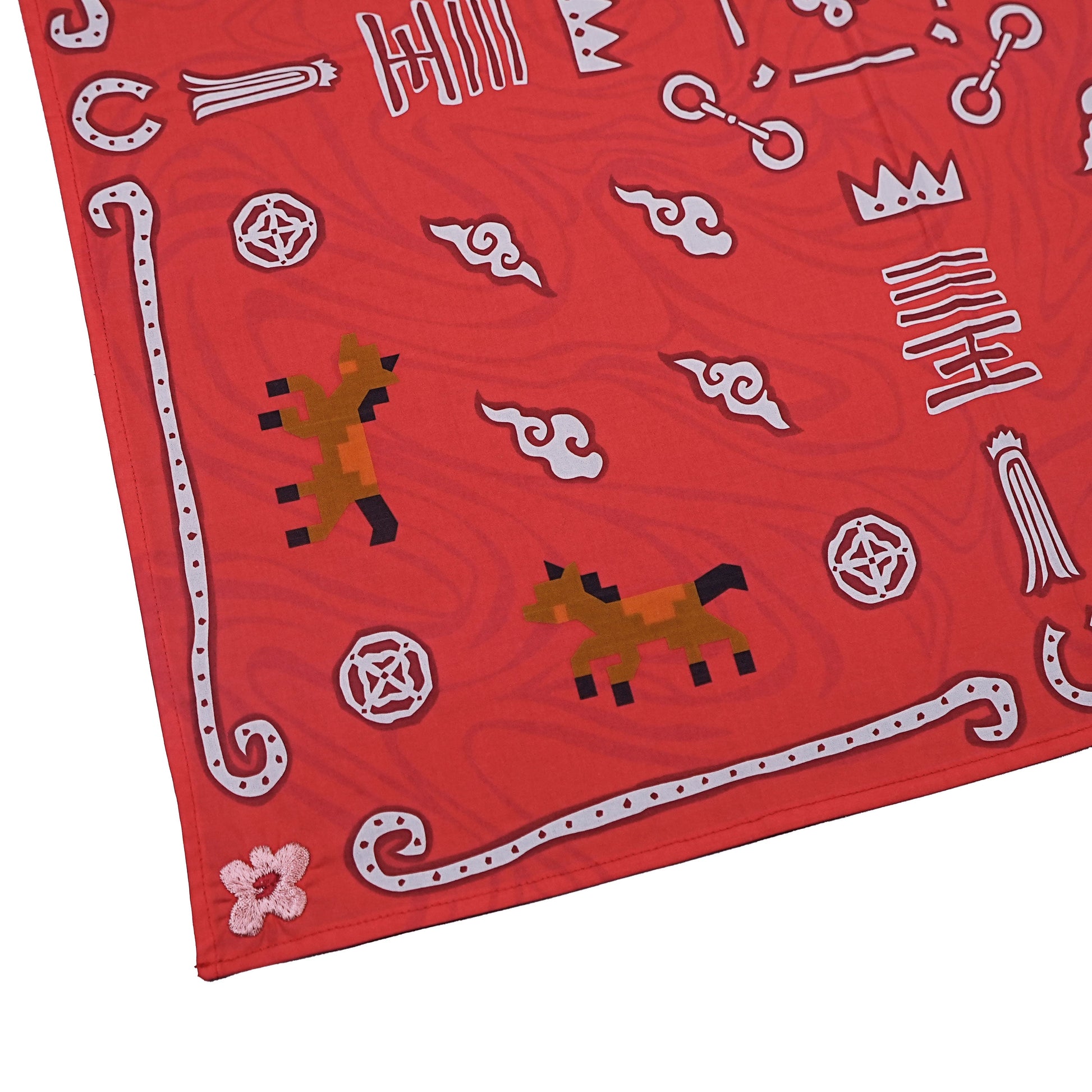 Toson, Blooming Gallop Bandana - Red