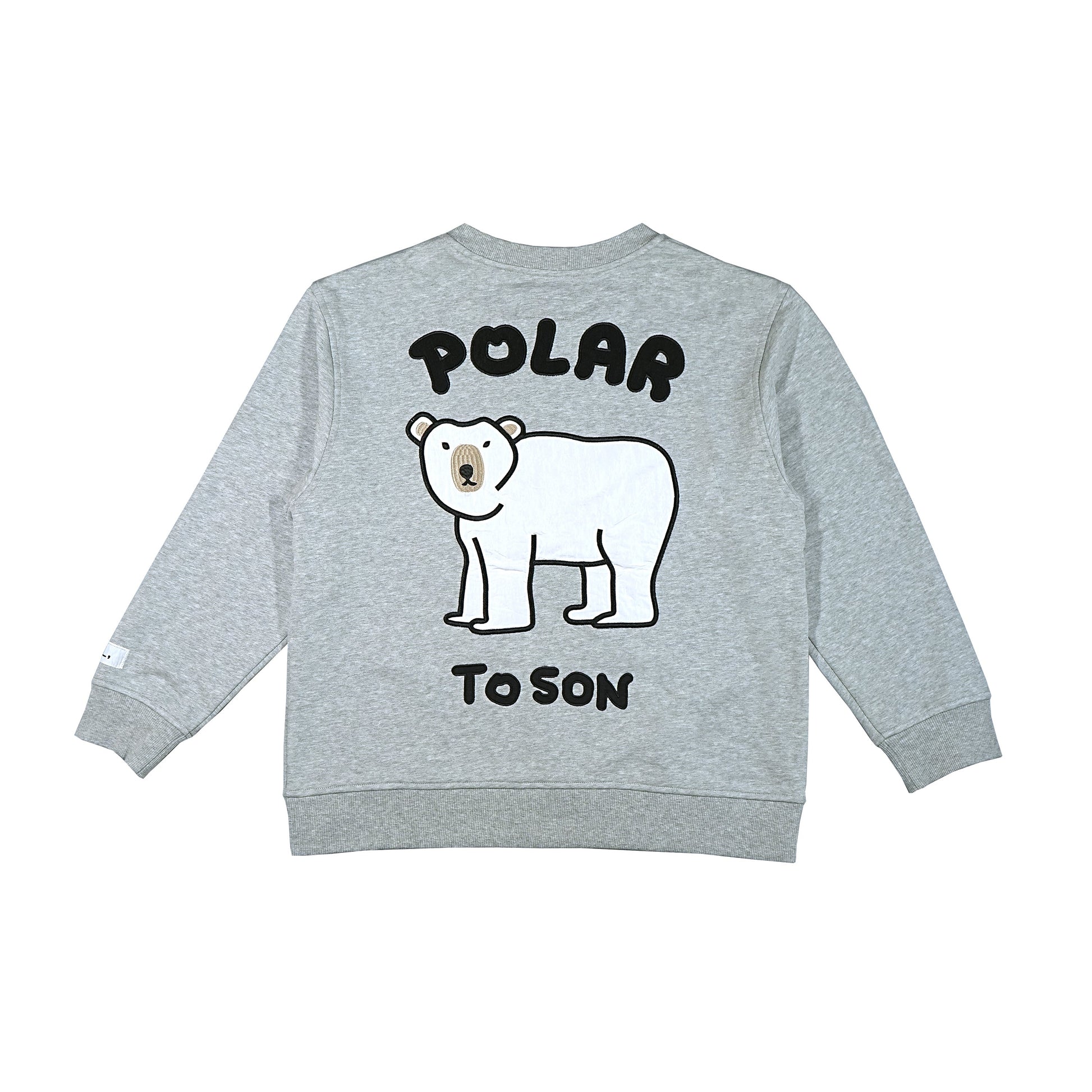 Toson, Patchwork Sweatshirt - Polar Bear