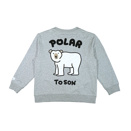 Toson, Patchwork Sweatshirt - Polar Bear