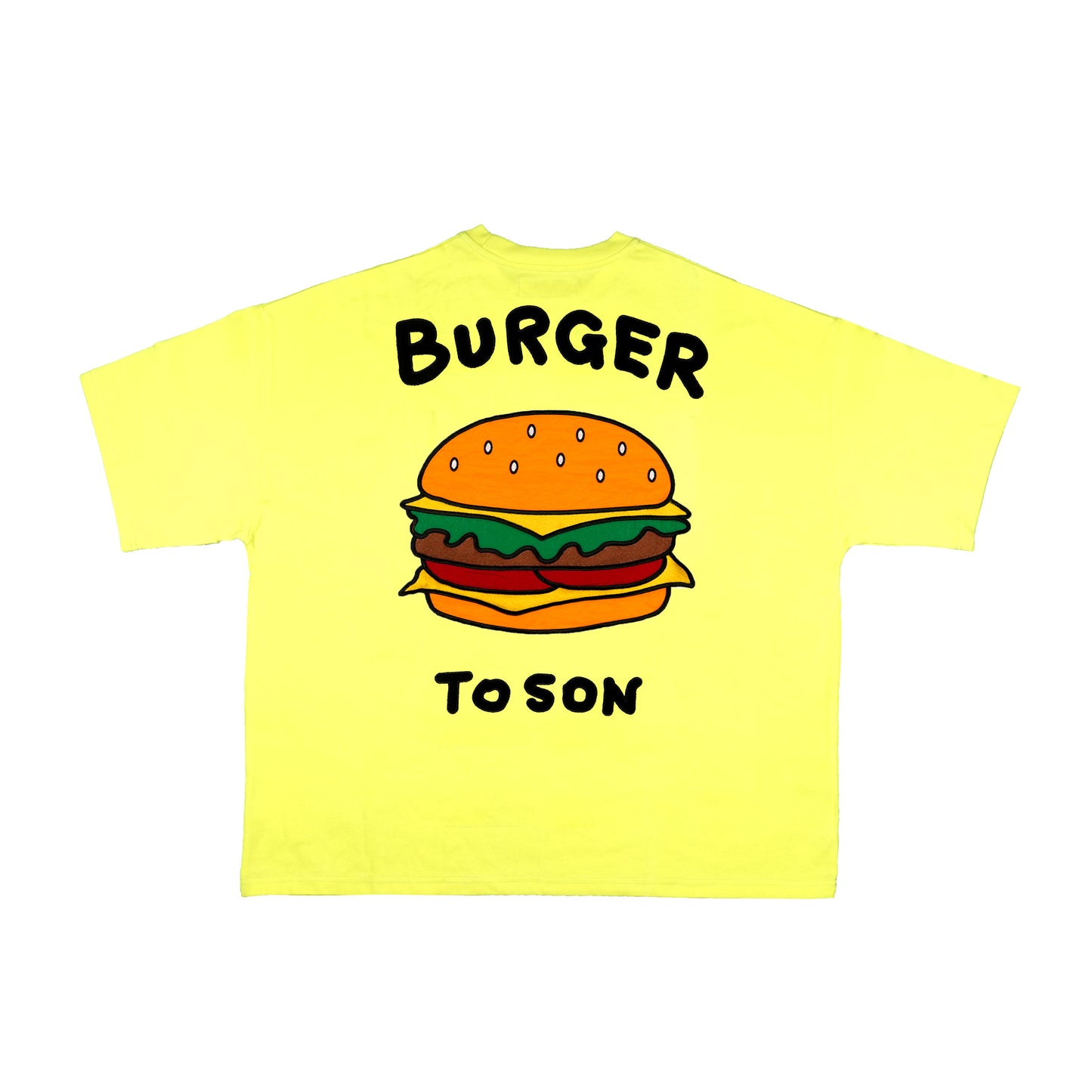 Toson, "Fries" Patchwork T-shirt