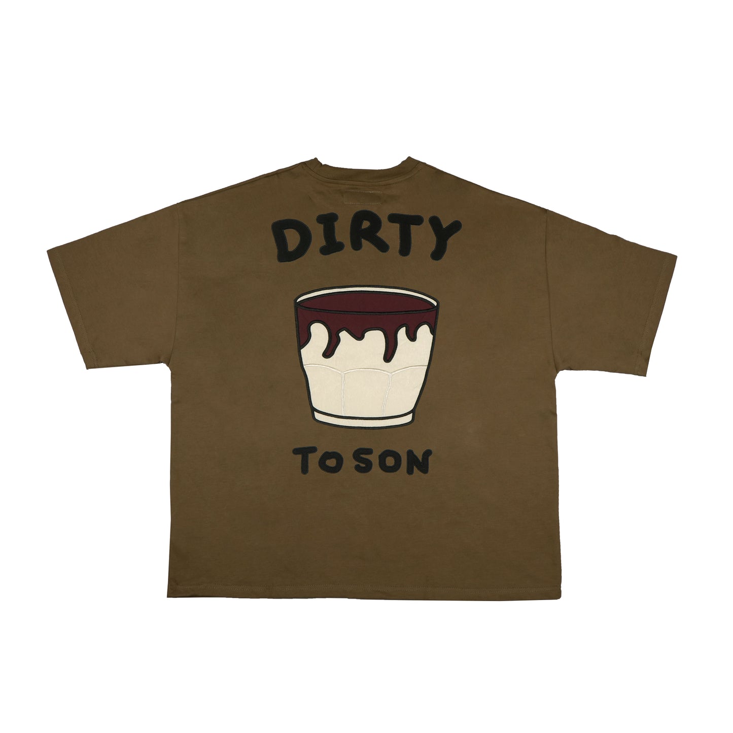 Toson, "Milk" Patchwork T-shirt