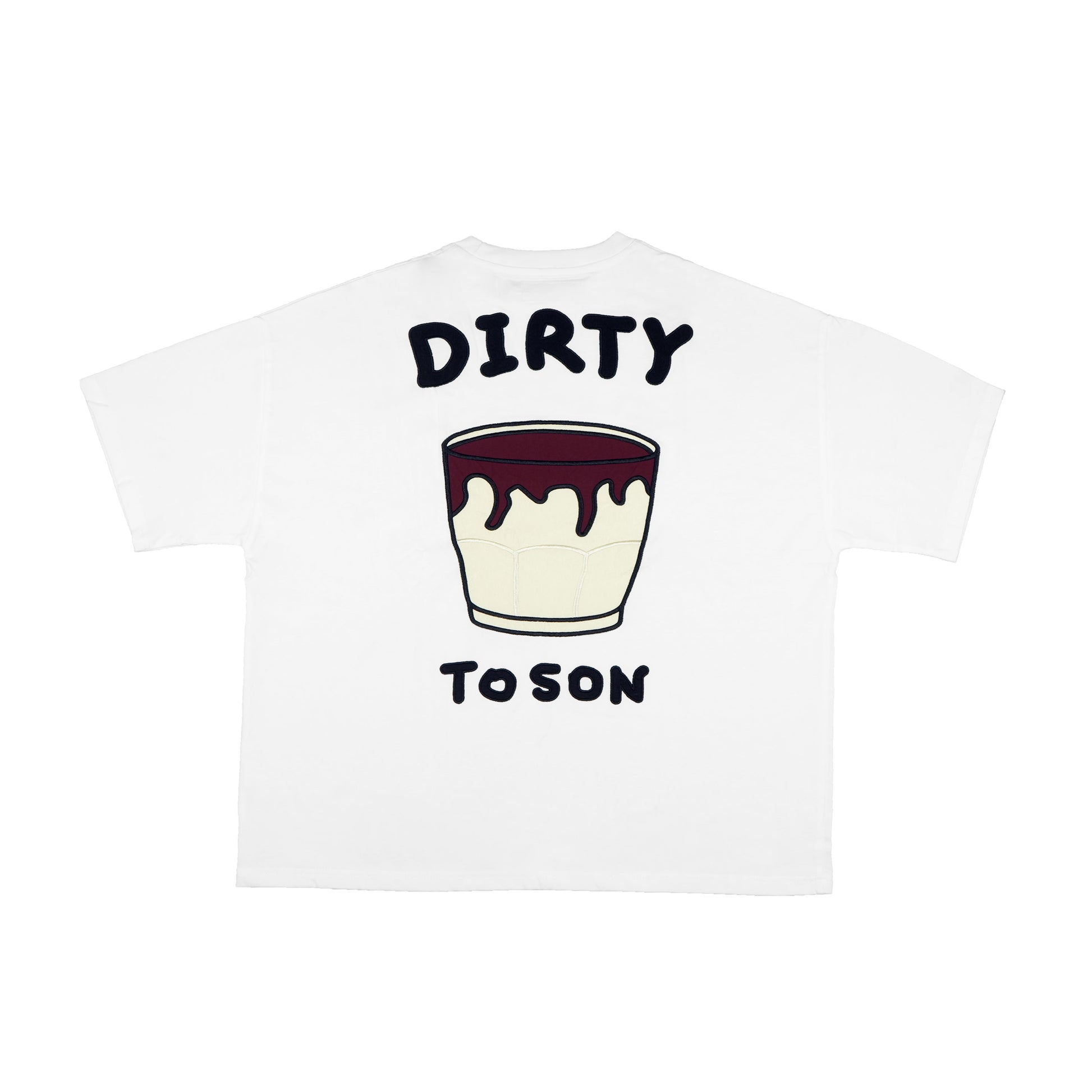 Toson, "Milk" Patchwork T-shirt