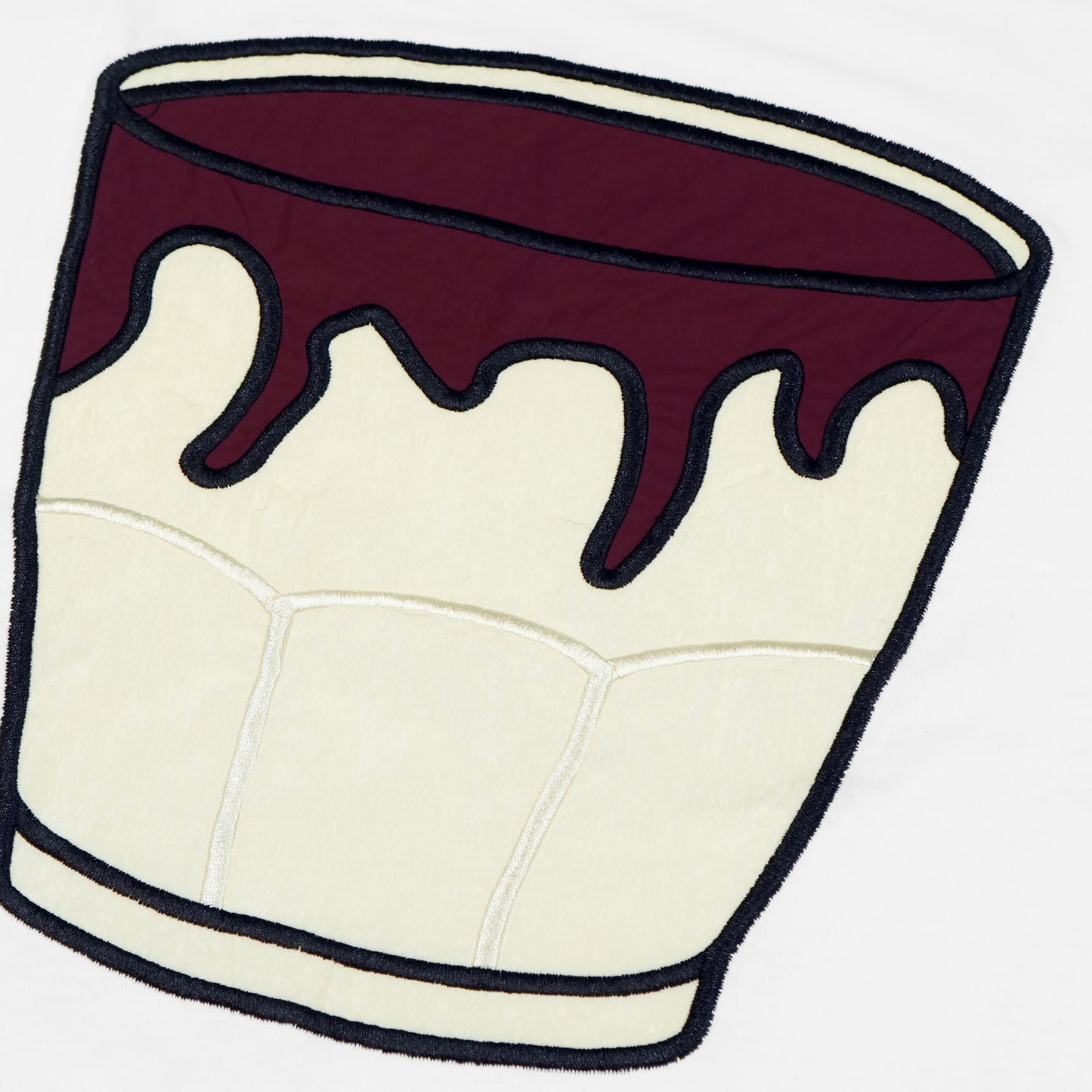 Toson, "Milk" Patchwork T-shirt