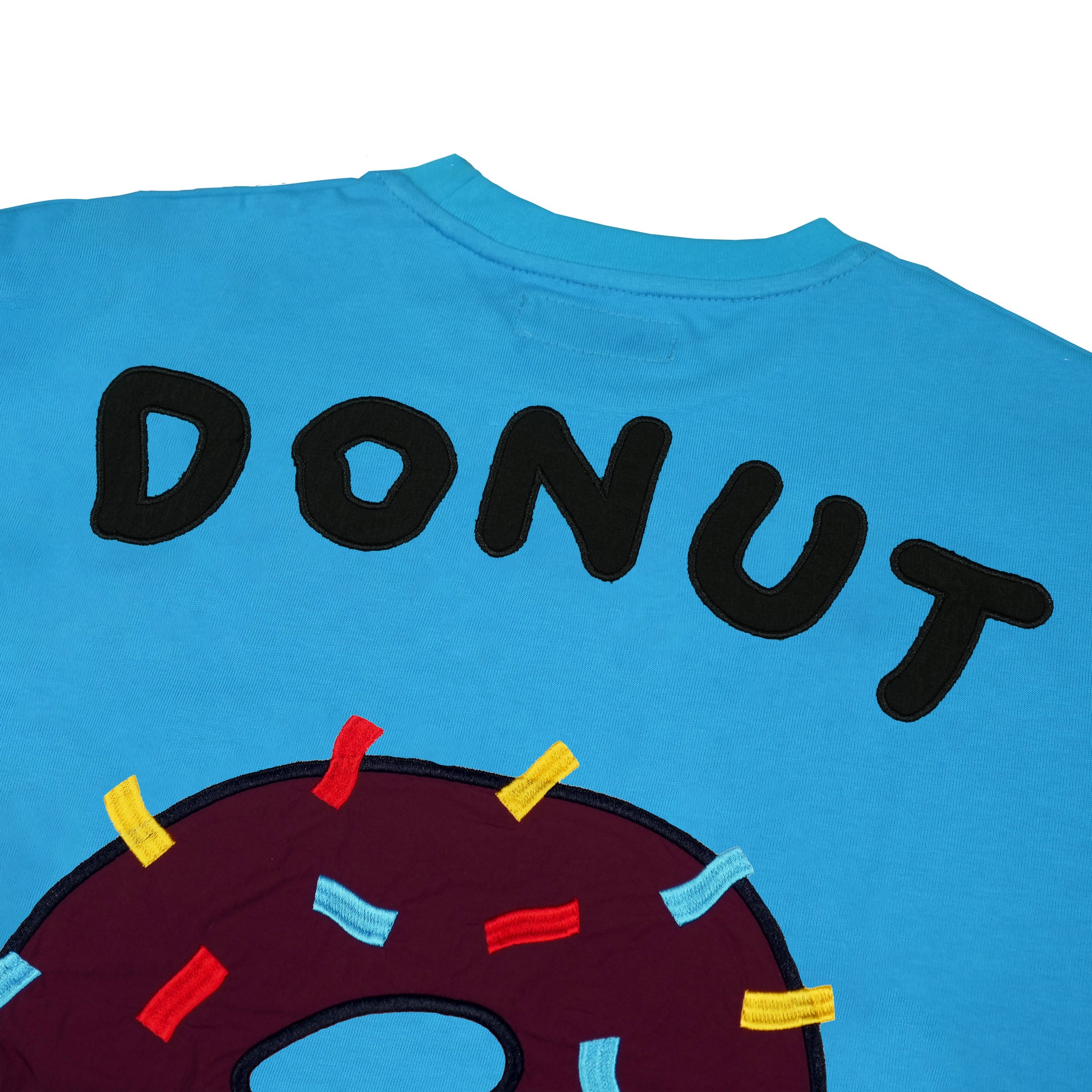 Toson, "Donut Strawberry" Patchwork T-shirt