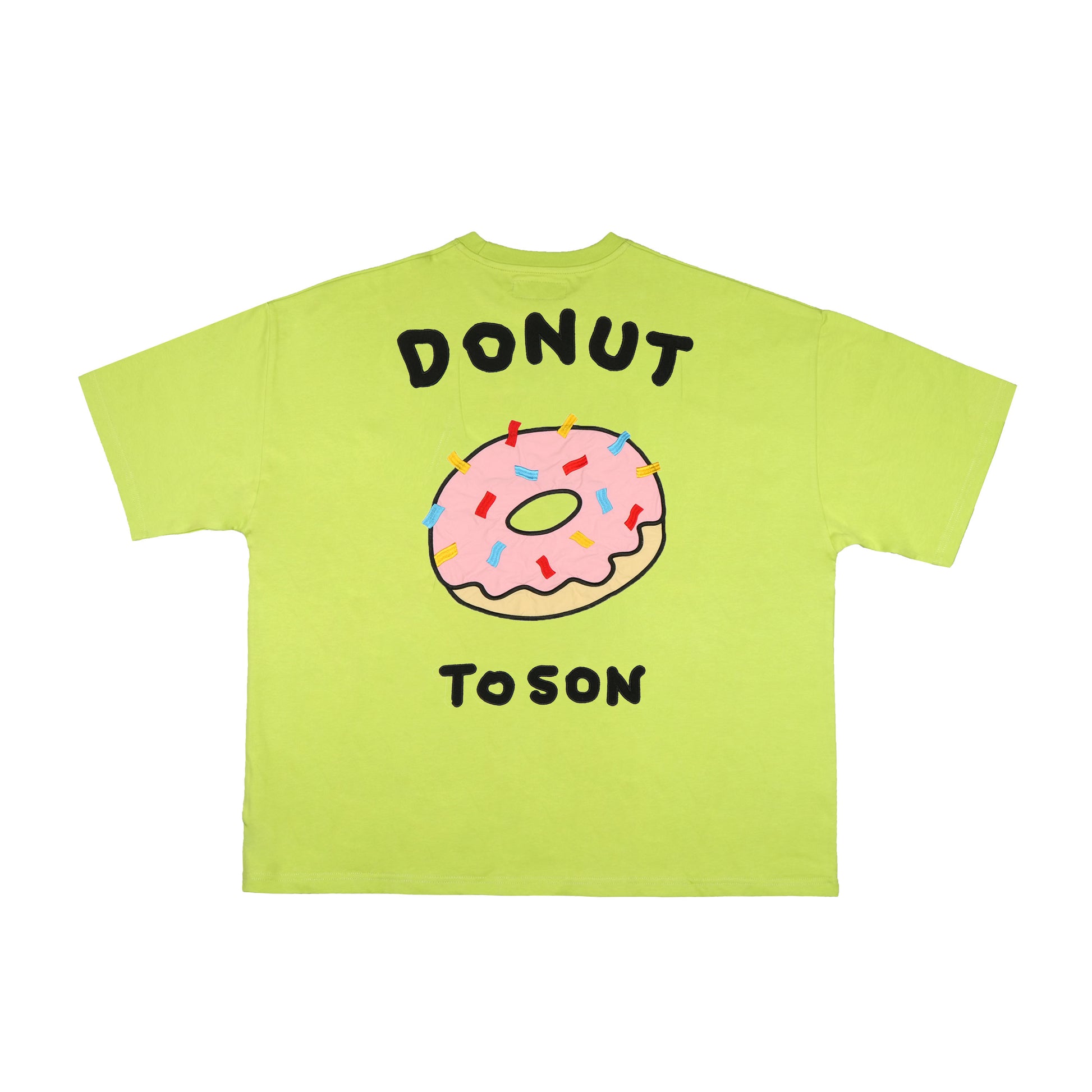 Toson, "Donut Strawberry" Patchwork T-shirt