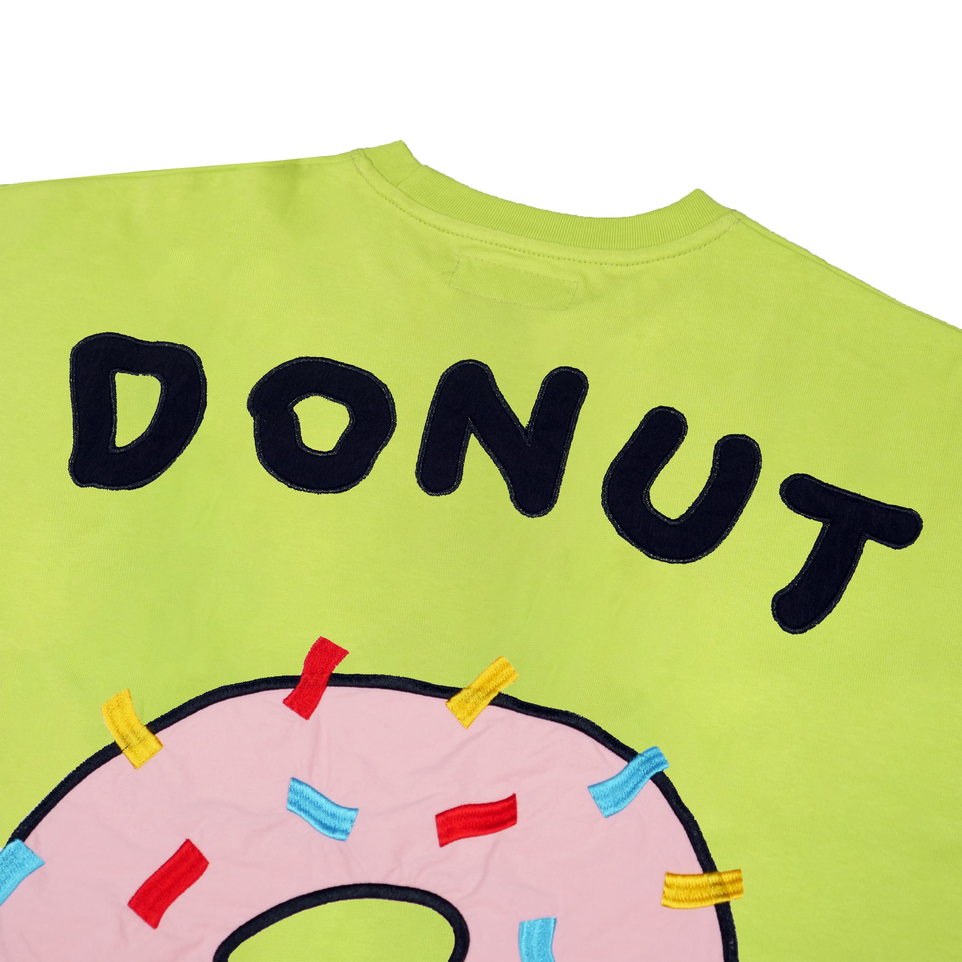 Toson, "Donut Strawberry" Patchwork T-shirt