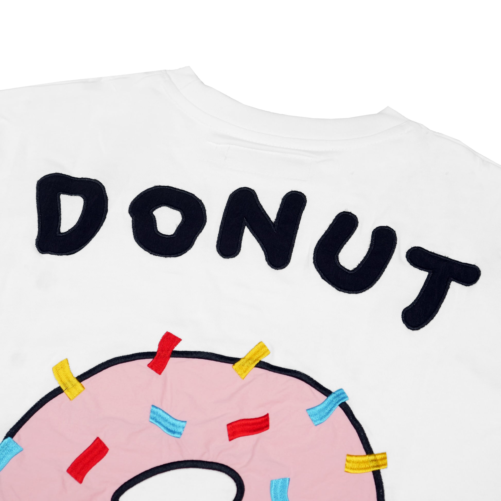 Toson, "Donut Strawberry" Patchwork T-shirt