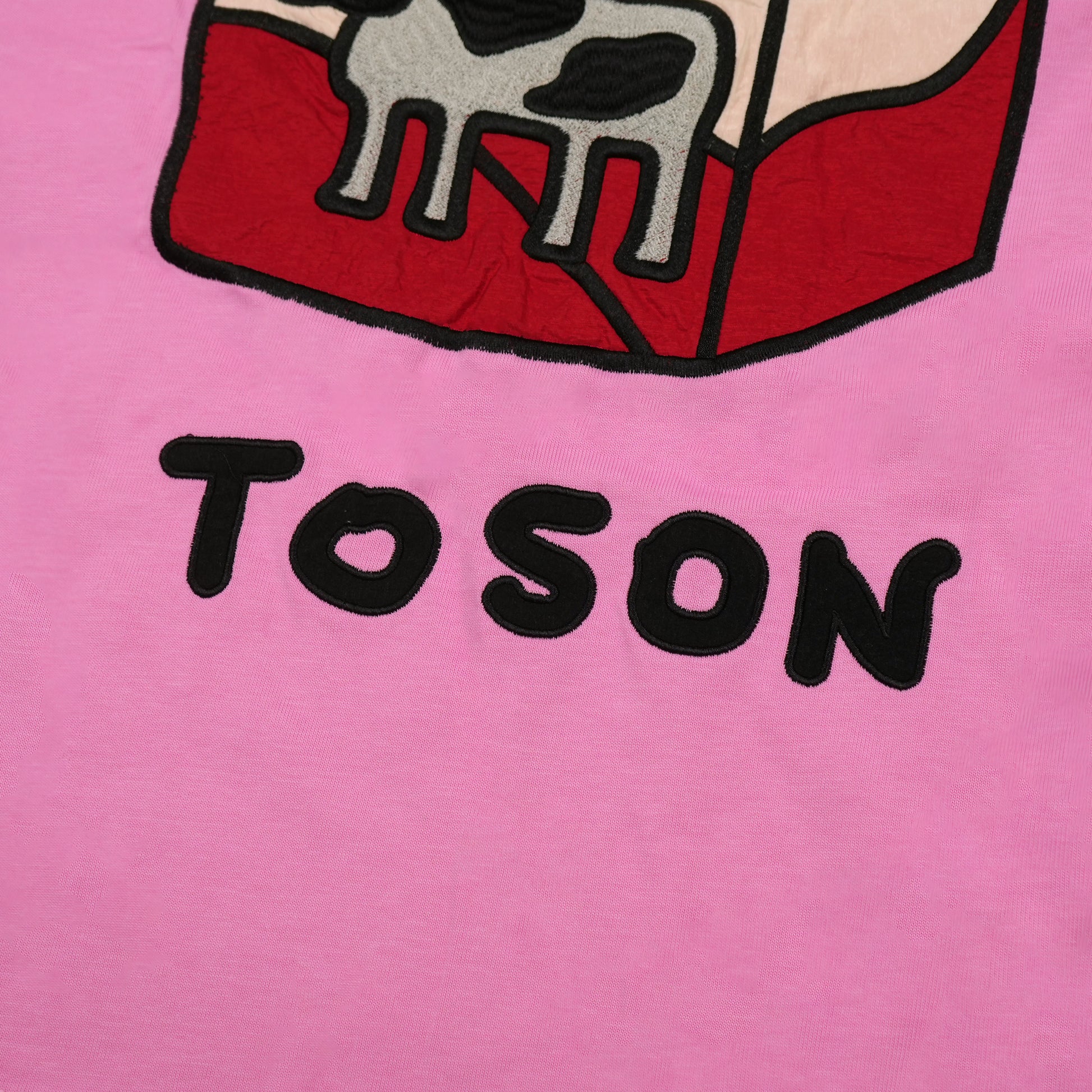 Toson, "Milk" Patchwork T-shirt