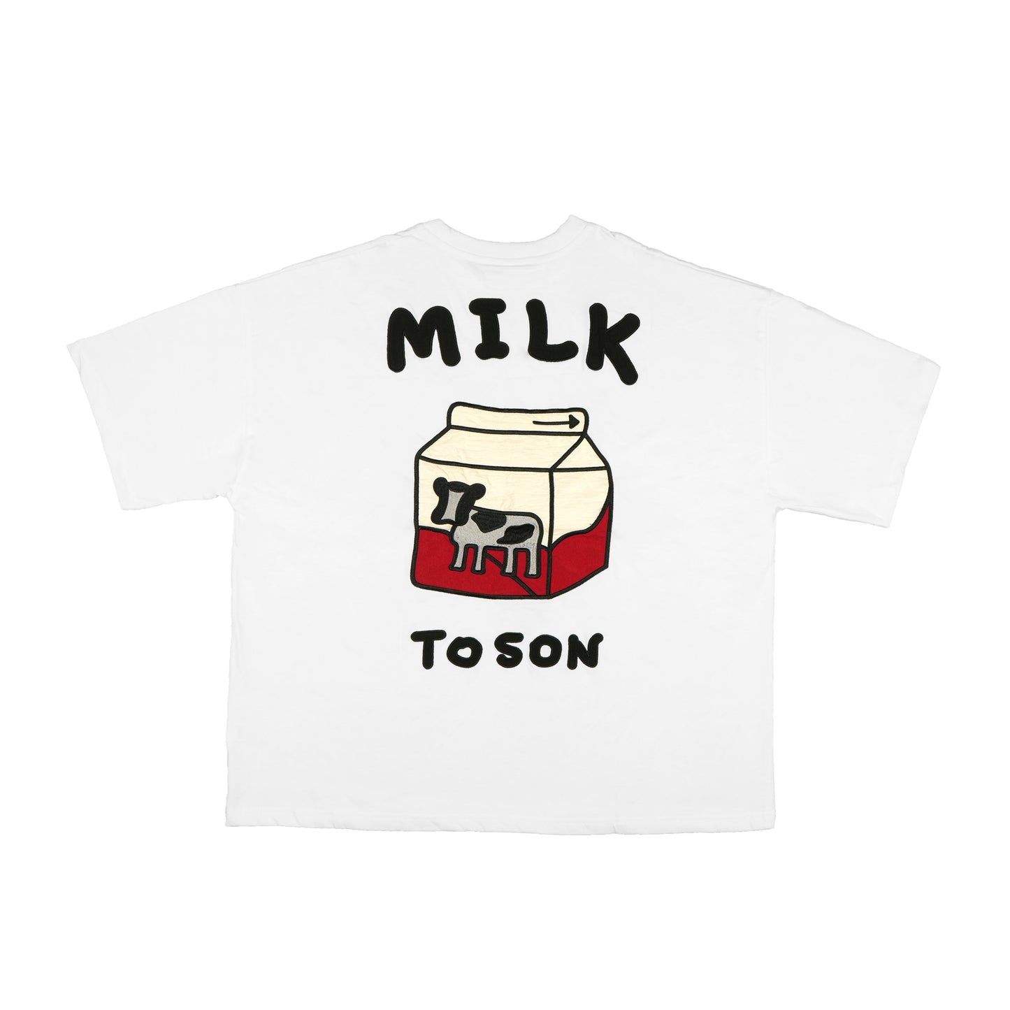 Toson, "Milk" Patchwork T-shirt