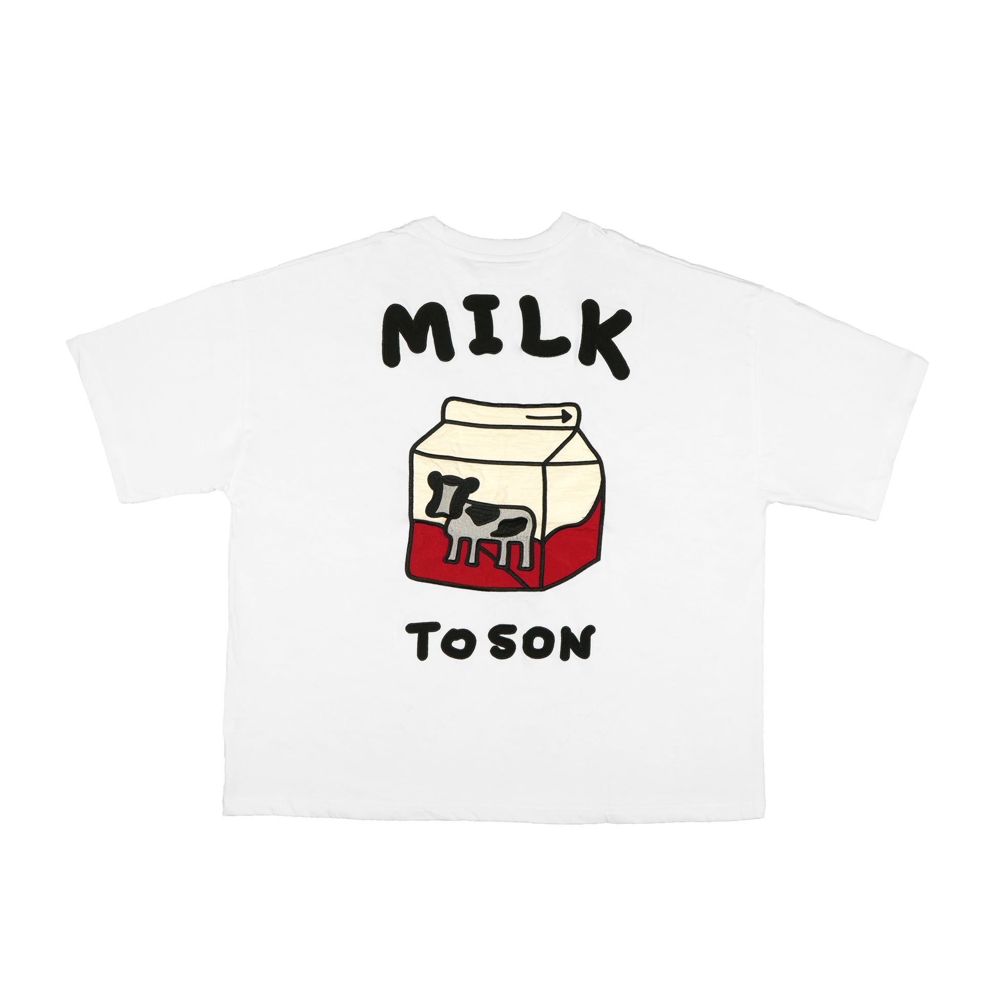 Toson, "Milk" Patchwork T-shirt