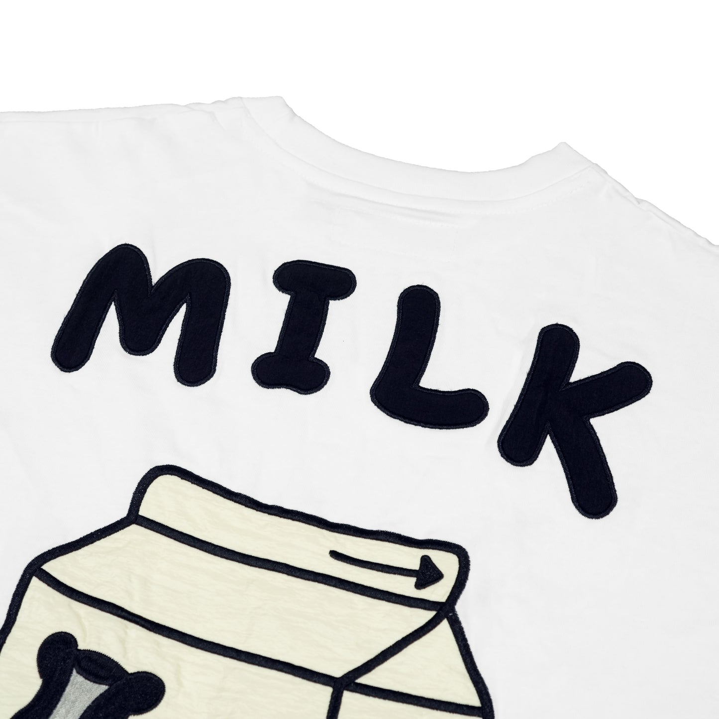 Toson, "Milk" Patchwork T-shirt