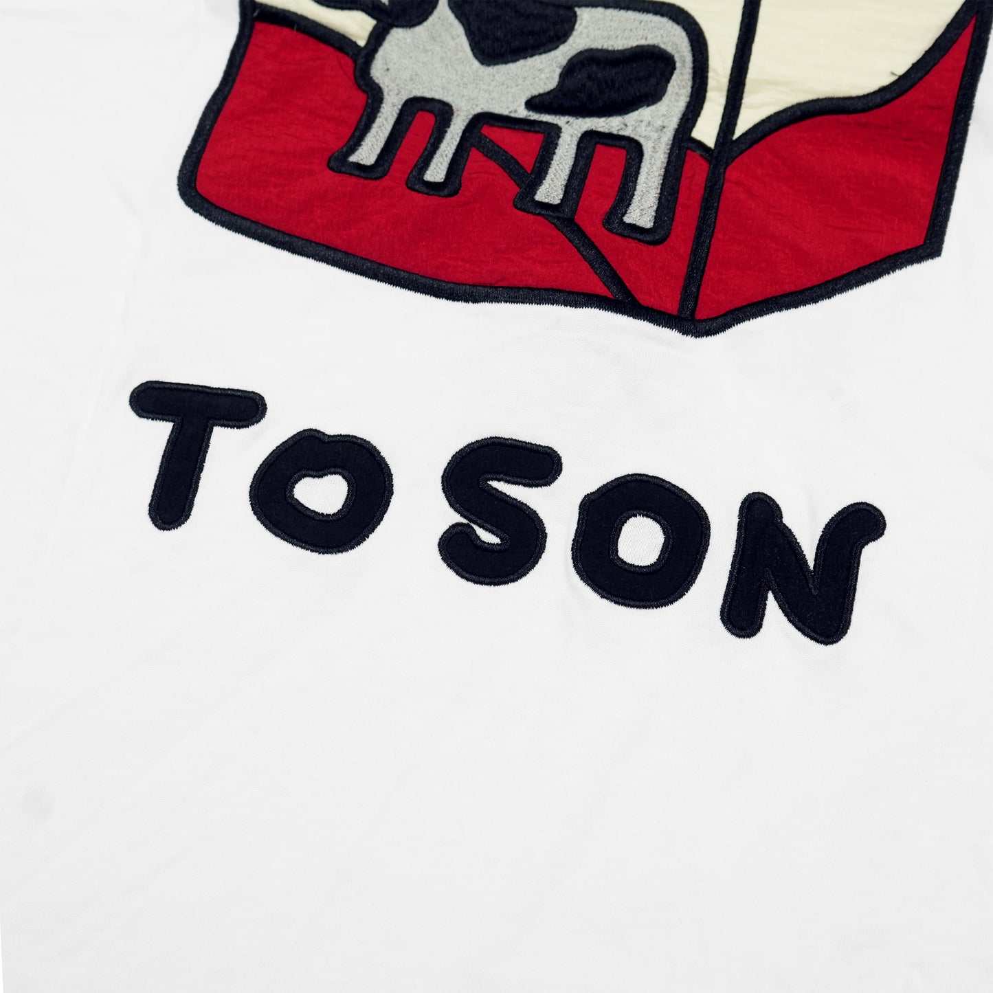 Toson, "Milk" Patchwork T-shirt