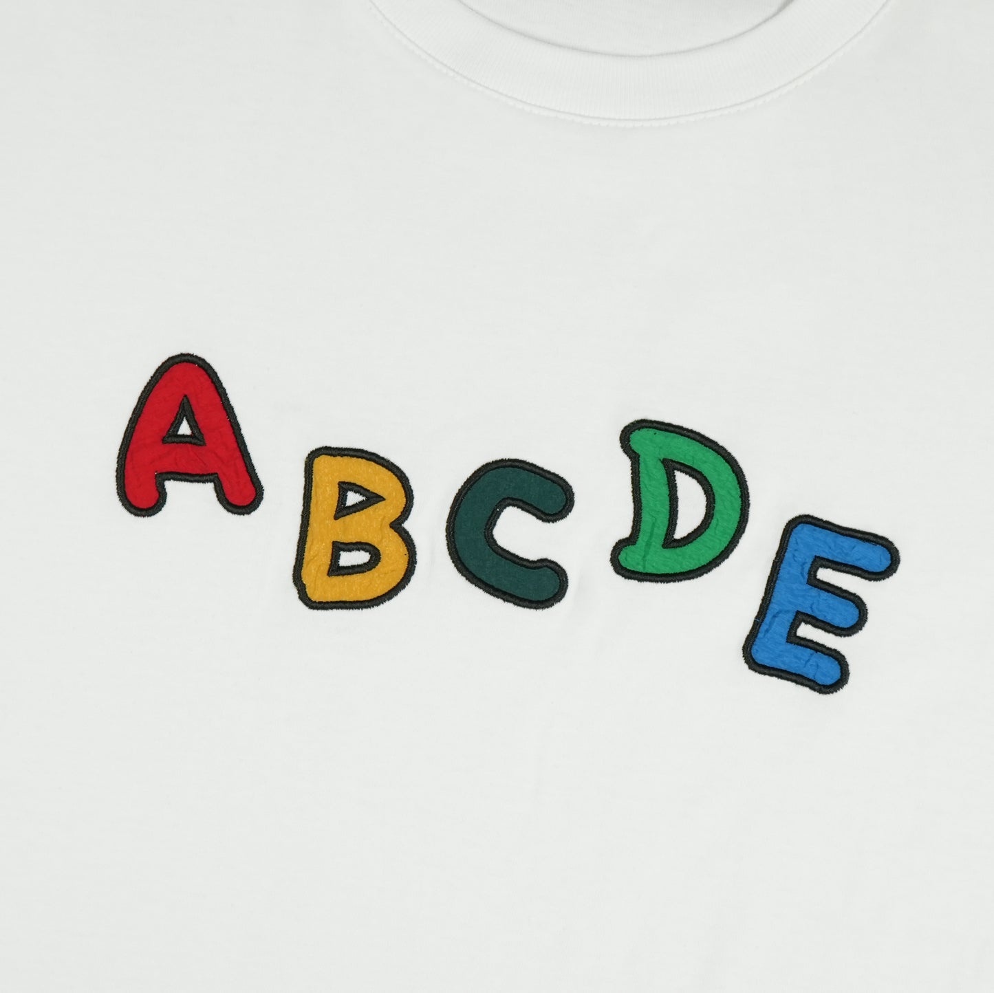 Toson, "ABCDE" Patchwork T-shirt