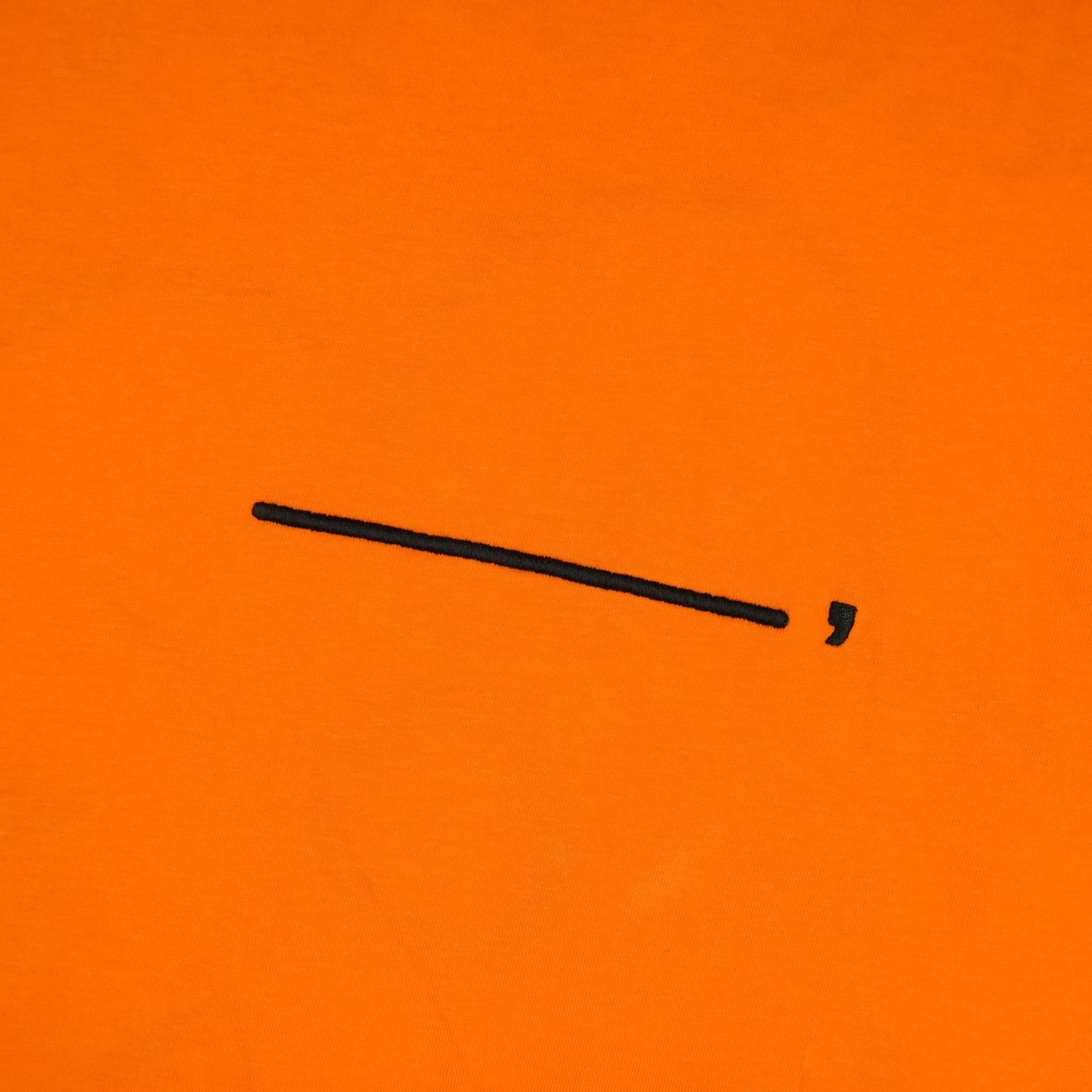 Toson, "Flower" Patchwork T-shirt - Orange