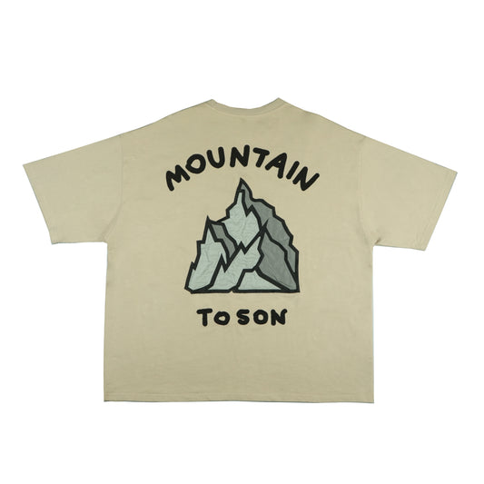 Toson, "Mountain" Patchwork T-shirt