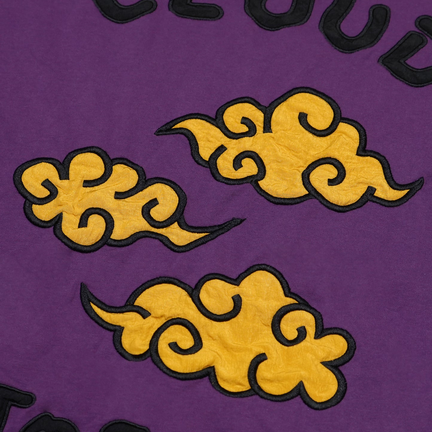 Toson, "Cloud" Patchwork Long Sleeve T-shirt - Purple