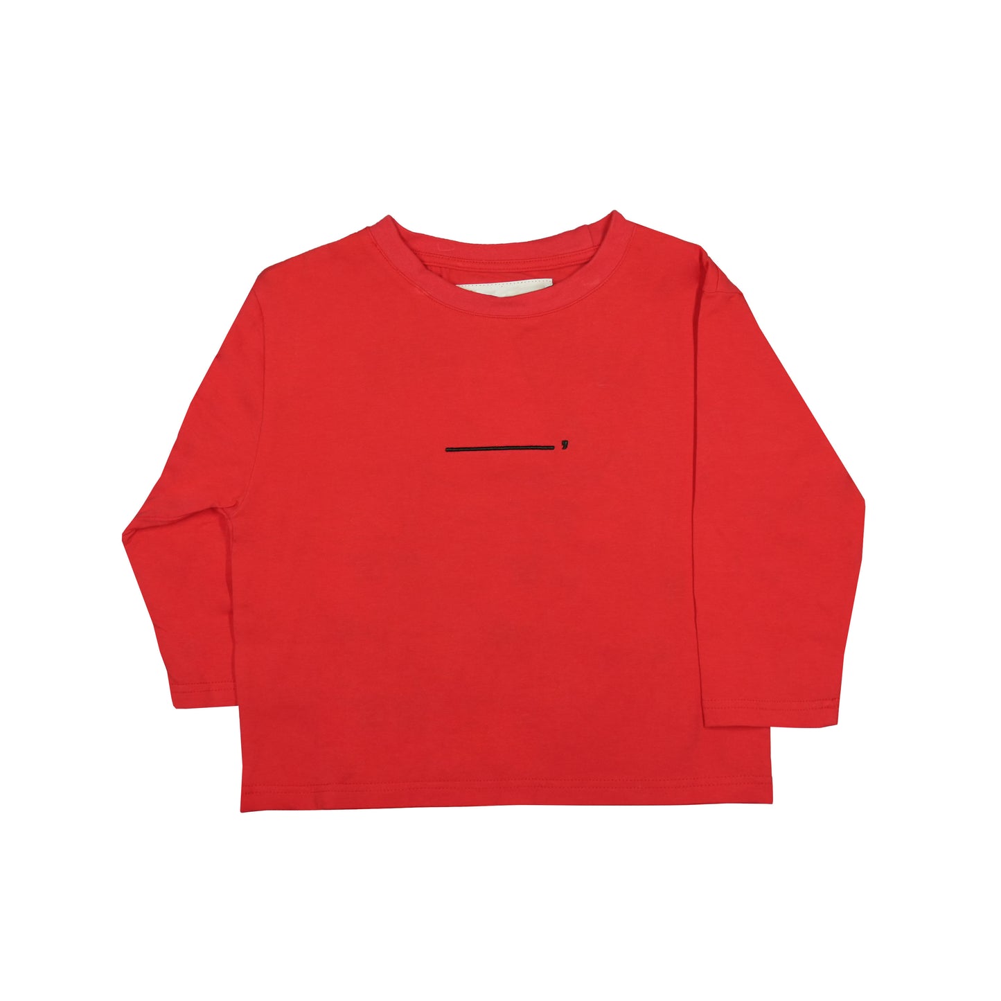 Toson, Kid - "LionDance" Patchwork Long Sleeve T-shirt - Red