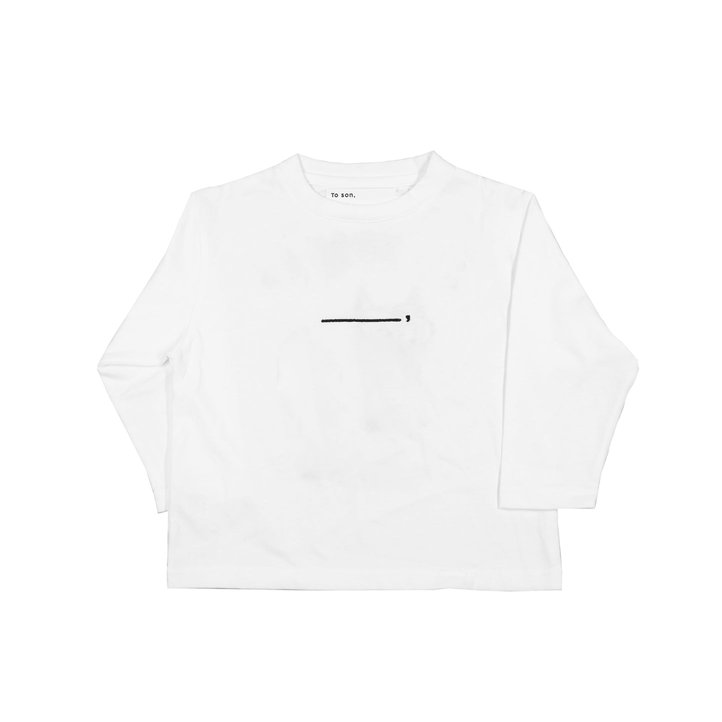 Toson, Kid - "LionDance" Patchwork Long Sleeve T-shirt - White