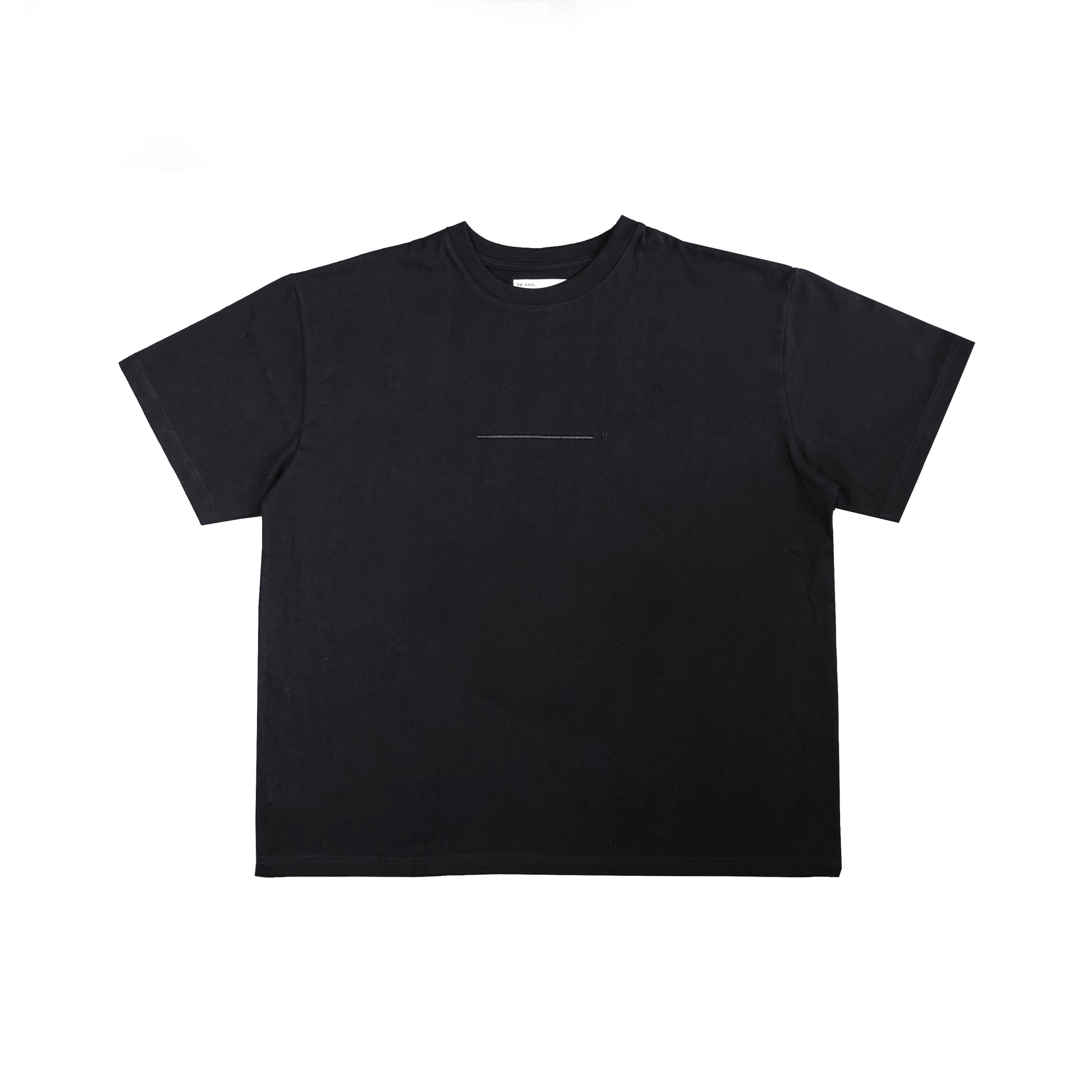 Toson, "Aesthetic" Patchwork T-shirt - Black