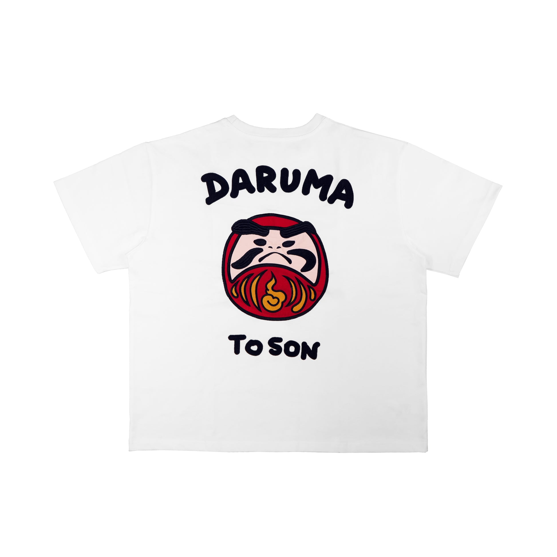 Toson, "Daruma" Patchwork T-shirt