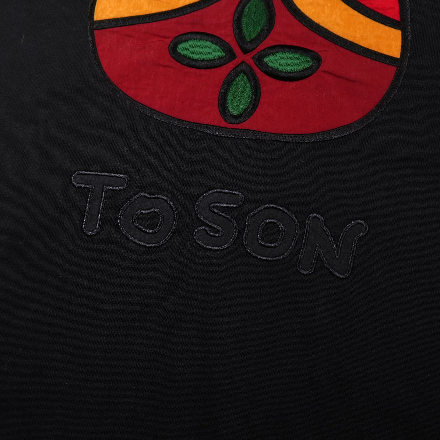 Toson, "Matryoshka" Patchwork T-shirt - Black