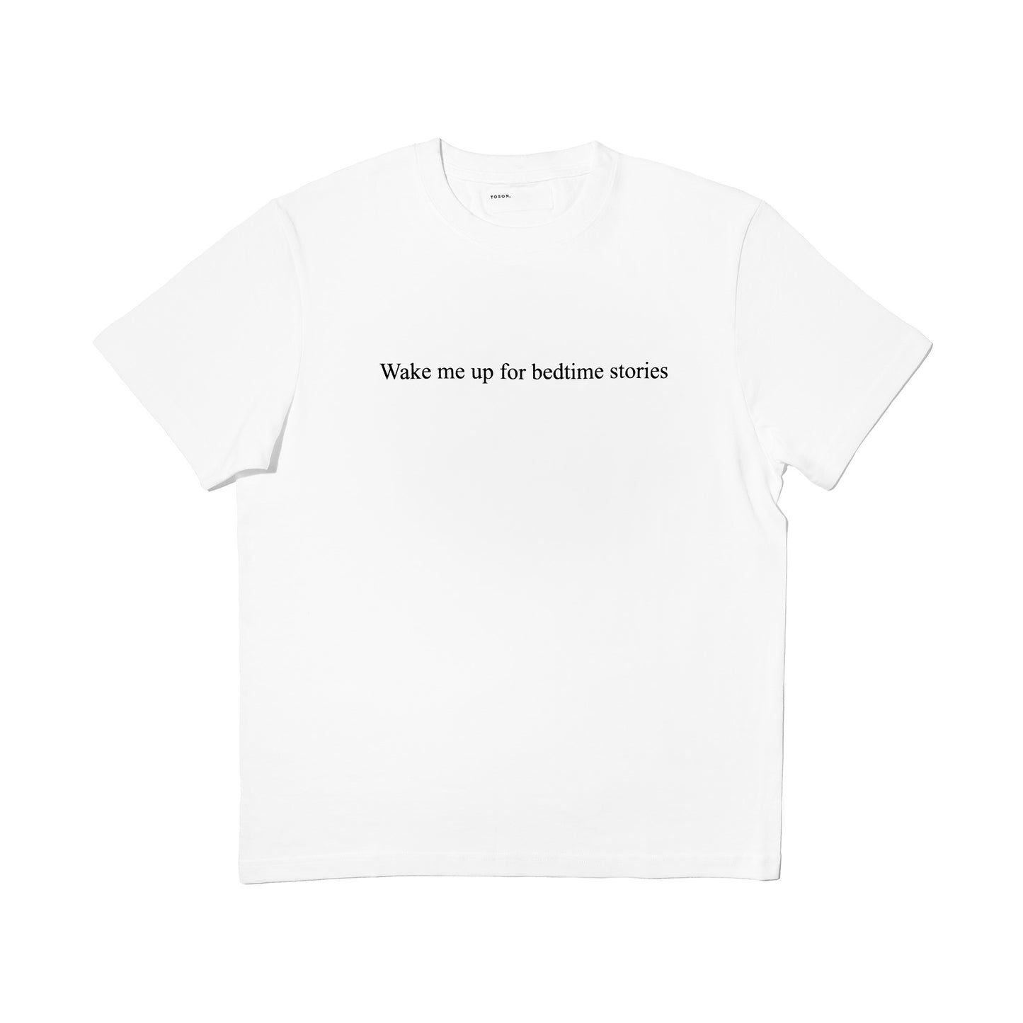 "Wake me up for bedtime stories" Print T-shirt