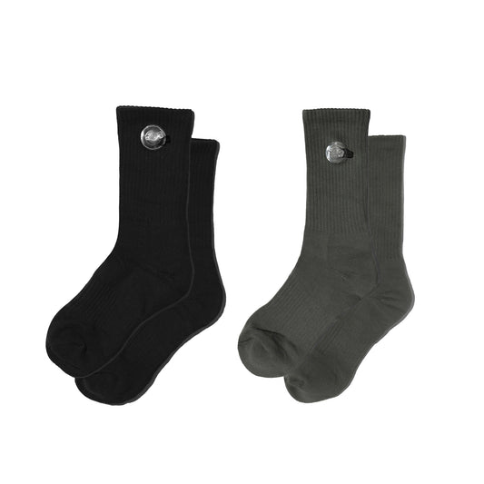 Toson, Inflatable Socks 2 Pack in Black + Army Green