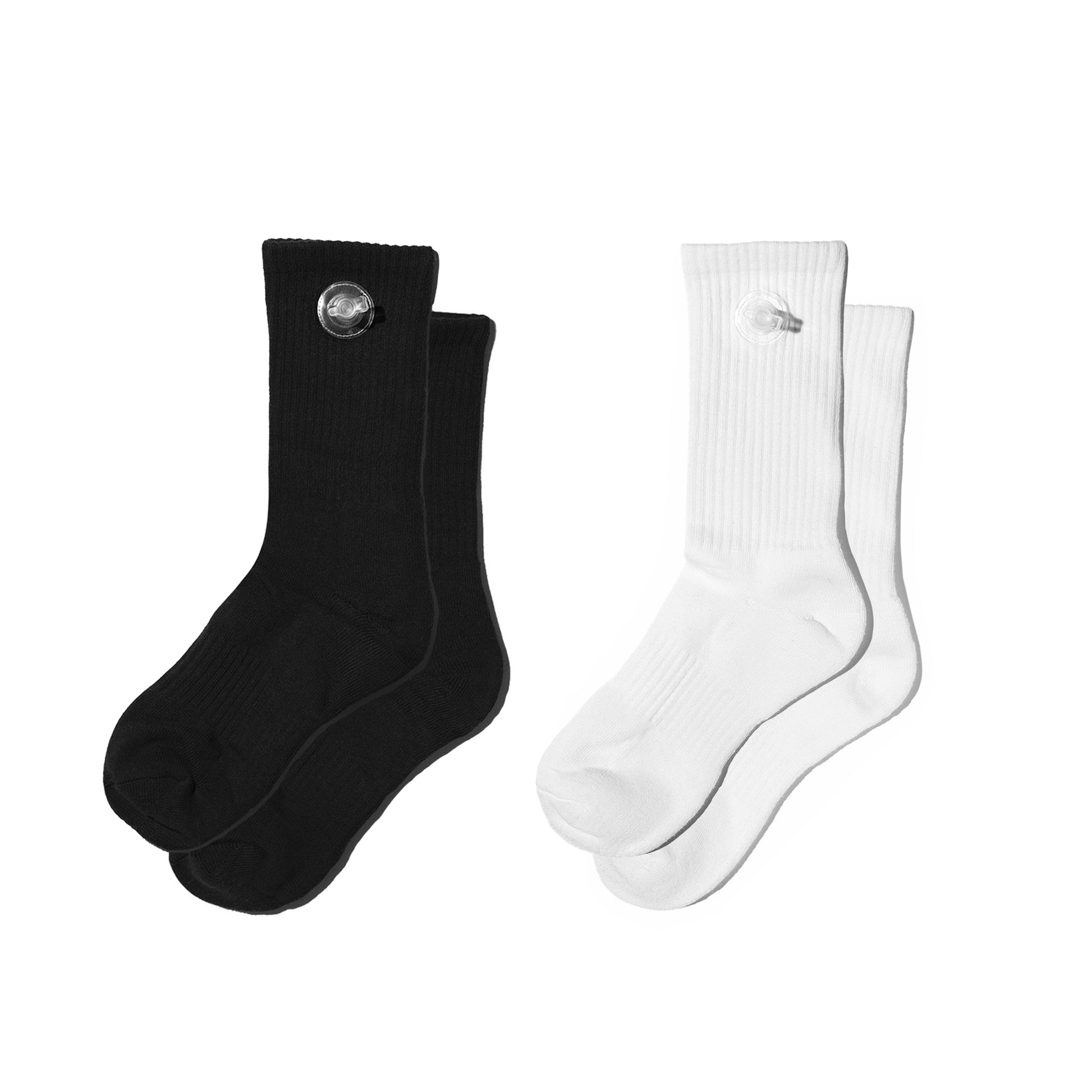 Toson, Inflatable Socks 2 Pack in Black + White