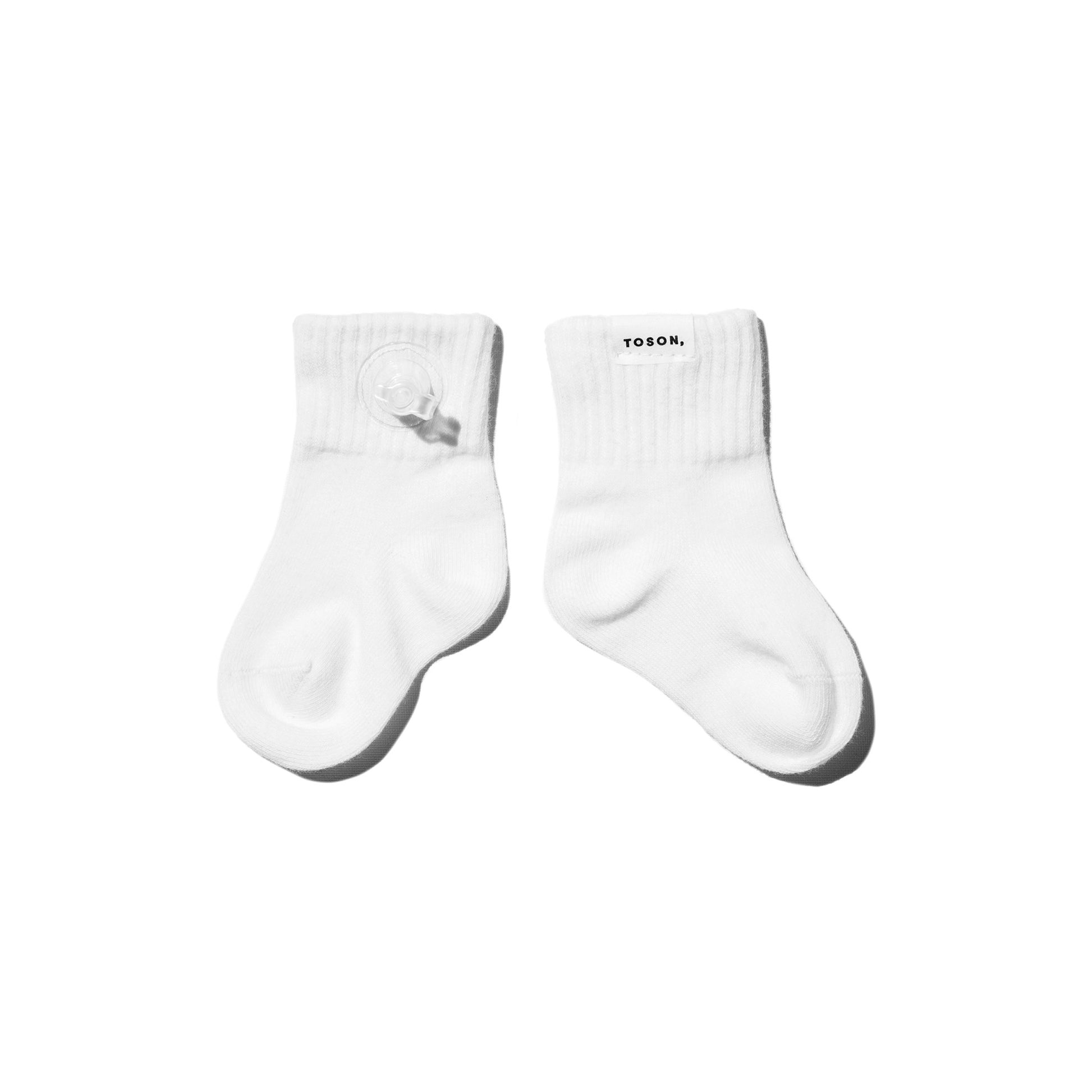 Toson, Baby Inflatable Socks 2 Pack in White